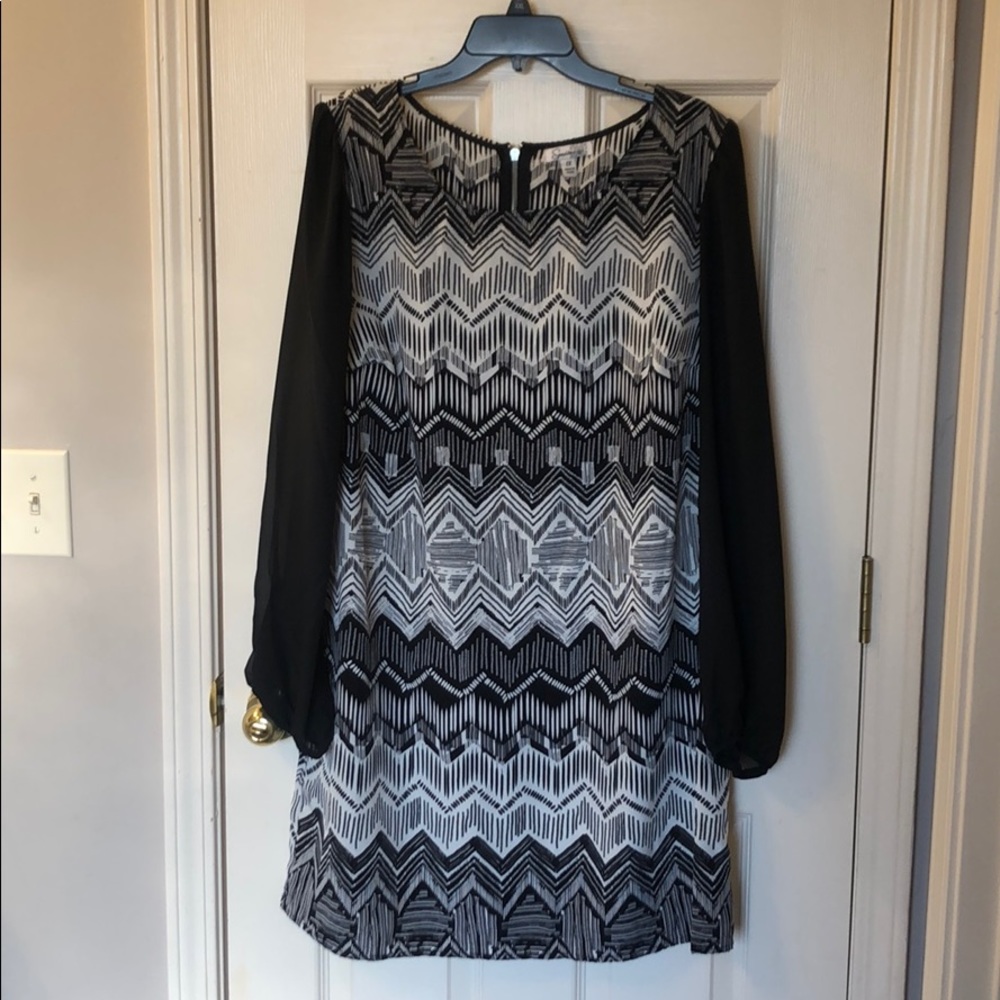 Plus size black dress 1X